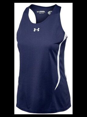 Under Armour Women's Track Singlet NAVY/WHITE WXS